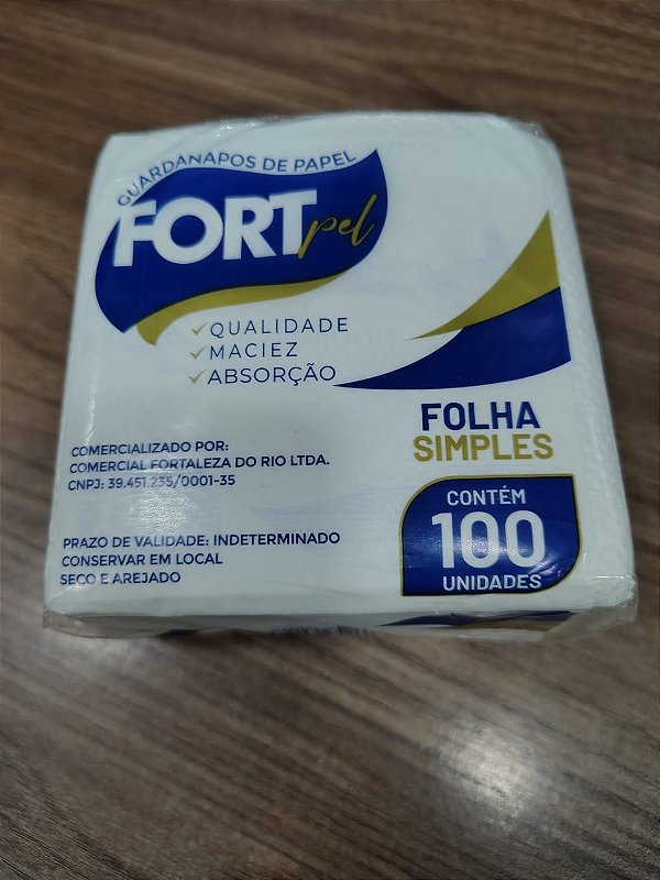 Guardanapo 20x18 c/100 Unidades FORTPEL