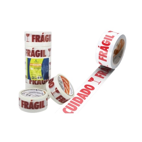 Fita Adesiva Cuidado Fragil 48x50 c/5 Rolos KORETECH