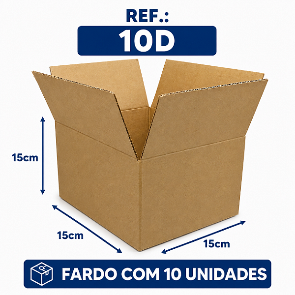 Caixa Papelao Duplex 15x15x15 (10D) c/10 Unidades