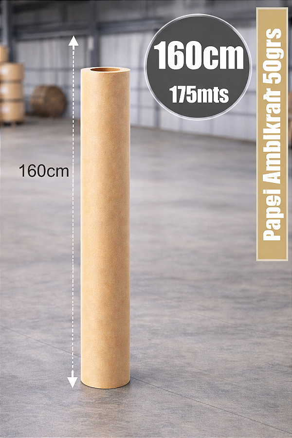Papel Ambikraft 50grs 160cm 175 Metros