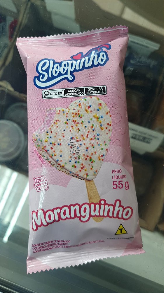 Sorvete Sloopinho 55g - Moranguinho