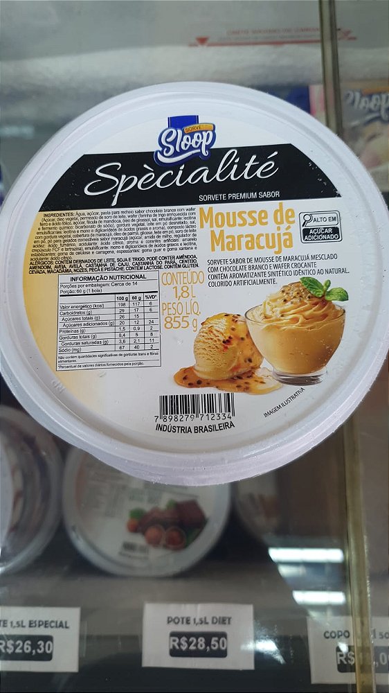 Pote 1,8 Litros - MOUSSE MARACUJA