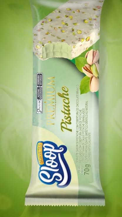 Sorvete Premium com Cobertura - Pistache