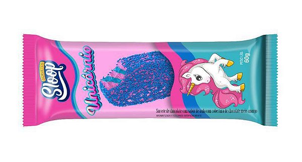 Sorvete Premium com Cobertura - UNICORNIO