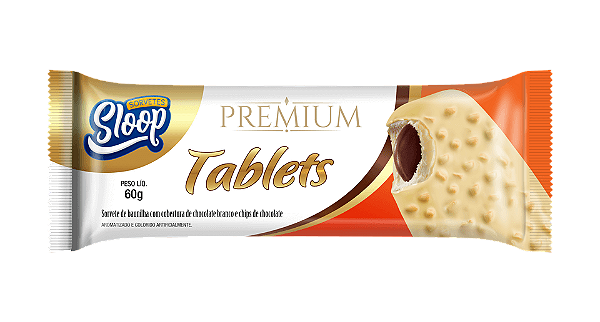 Sorvete Premium com Cobertura - TABLETE