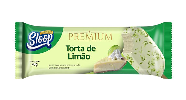 Sorvete Premium com Cobertura - TORTA DE LIMAO