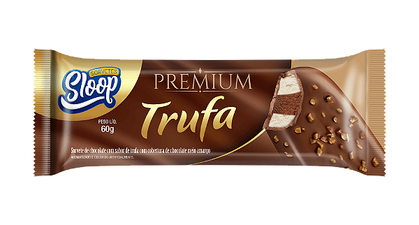 Sorvete Premium com Cobertura - TRUFA
