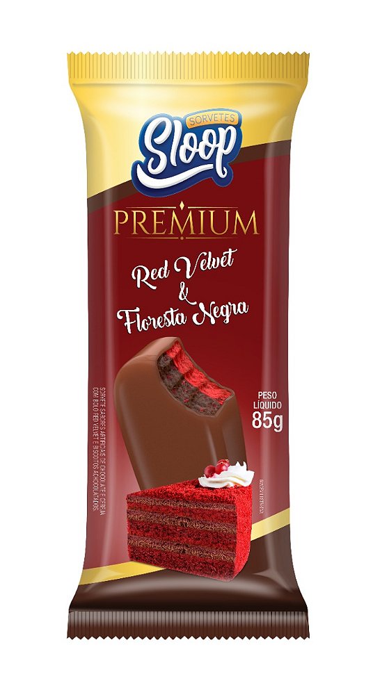 Sorvete Premium com Cobertura - RED VELVET