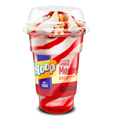 Copo Sundae 81g - MORANGO
