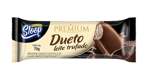 Sorvete Premium com Cobertura - DUETO FRUTAS VERMELHAS