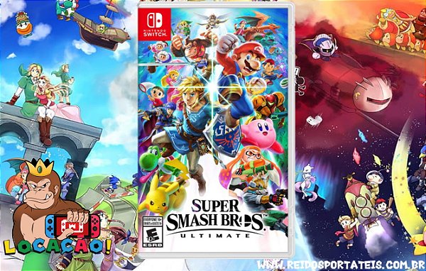 [VOCÊ PODERÁ JOGAR DIA 29/05/2024] Jogo Super Smash Bros Ultimate Nintendo Switch com DLC