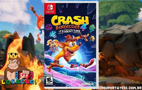 [VOCÊ PODERÁ JOGAR DIA 18/05/2024] Jogo Crash Bandicoot 4 Its About Time Nintendo Switch