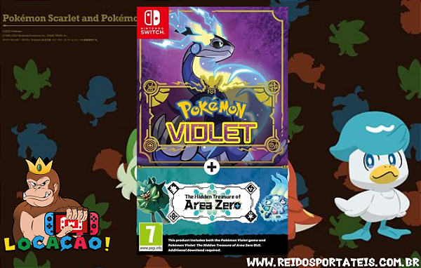 [DISPONÍVEL] POKÉMON VIOLET COM DLC The Hidden Treasure of Area Zero