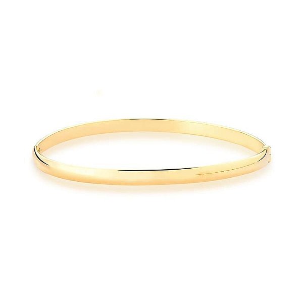 Bracelete Algema Liso Banhado A Ouro