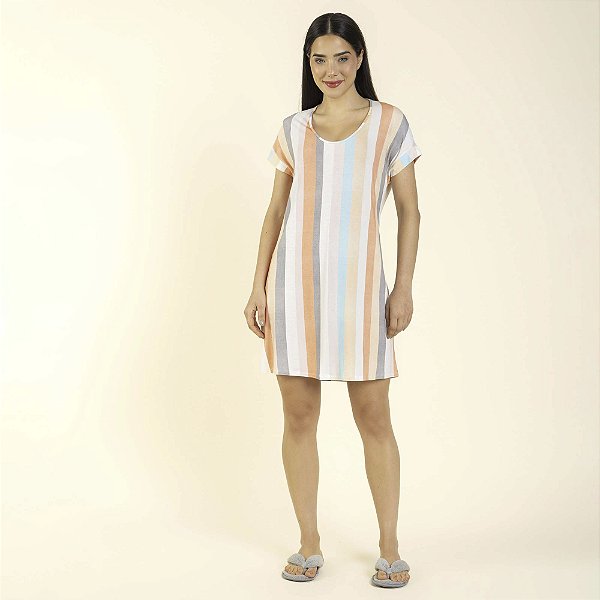 Camisão Feminino Curto Blend Strip
