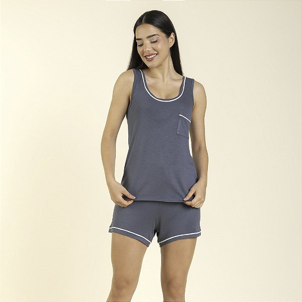 Short Doll Regata Tricot Heavy Cromo