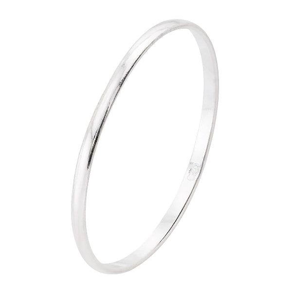 Aliança Prata 1mm Meia-Cana