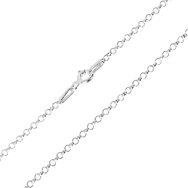 Corrente Prata Elo Português 2mm 18cm