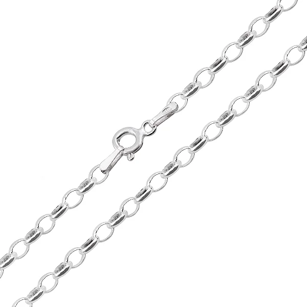 Corrente Prata Elo Português 2mm 17cm