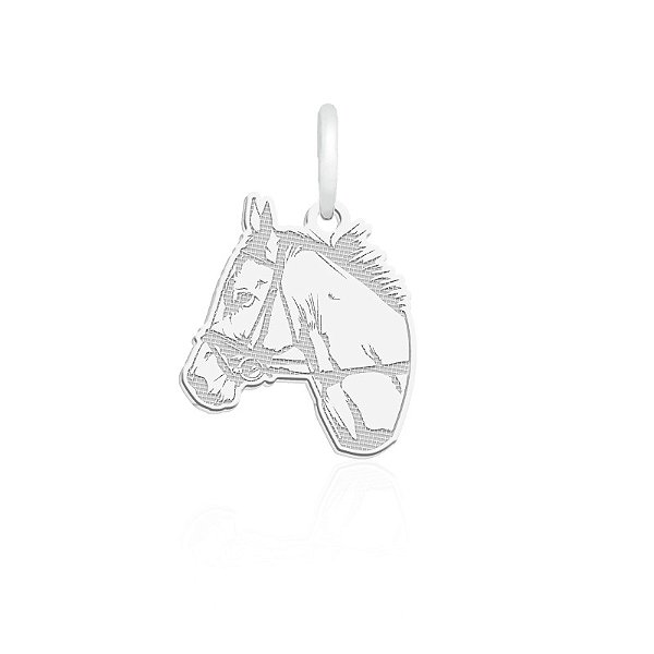 Pingente Laser Cabeça de Cavalo Tam-2 Pequeno