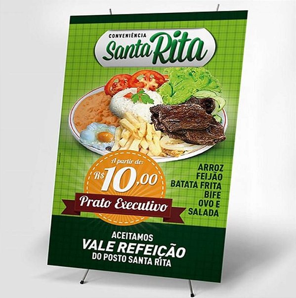 banner com tubete tamanho 1,10x0,80