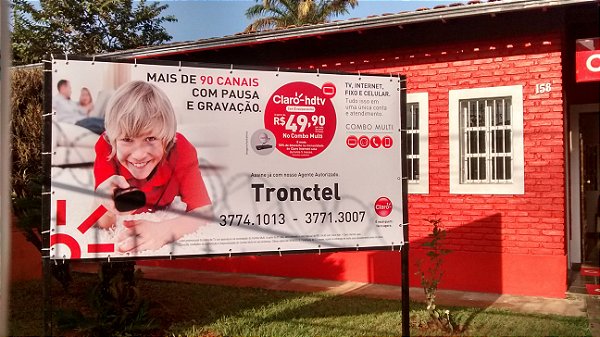 lona sem ilhós Pagamento em dinheiro tamanho 1,00x1,00