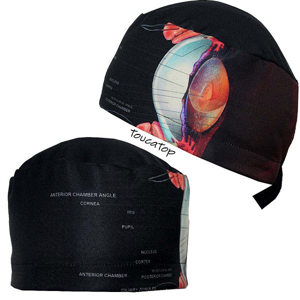 Gorro Cirúrgico, Anatomia do Olho, Oftalmologia, Preto