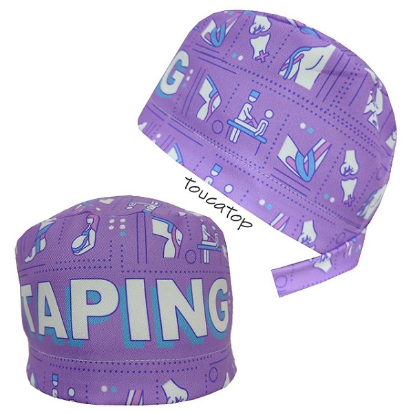 Gorro Cirúrgico, Taping, Roxo