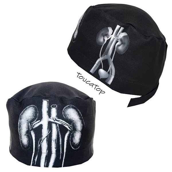 Gorro Cirúrgico, Rins Grandes, Sistema Urinário, Rim, Preto