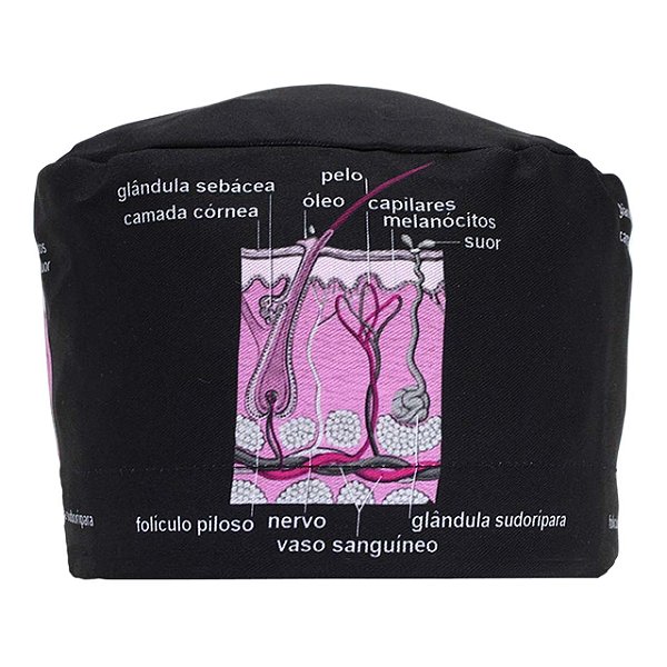 Gorro Cirúrgico, Histologia do Pelo, Folículo Piloso, Preto