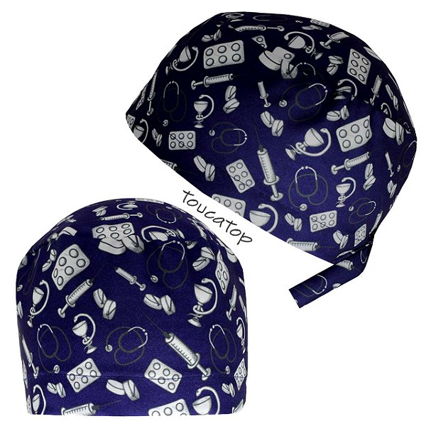 Gorro Cirúrgico, Instrumentos Médicos, Azul Marinho