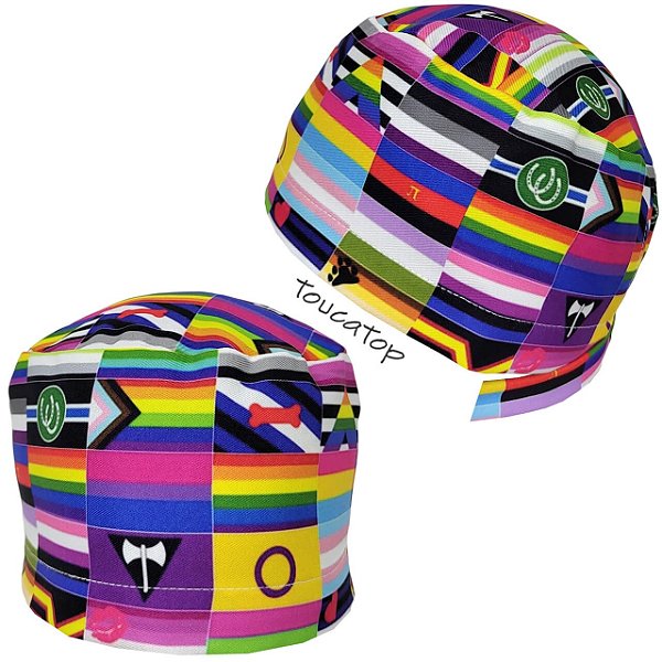 Gorro Cirúrgico Bandeiras Coloridas LGBTQIA+
