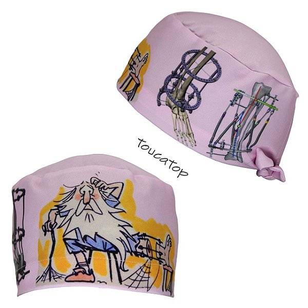 Gorro, Ortopedia Desenho, Aparelho Fixador Externo, ilizarov, Rosa