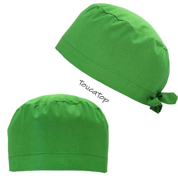 Gorro Cirúrgico Liso, Cores Lisas, Verde Oliva