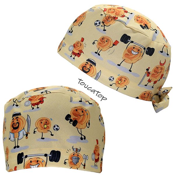 Gorro Cirúrgico, Orelhas Divertidas, Otorrino, Bege