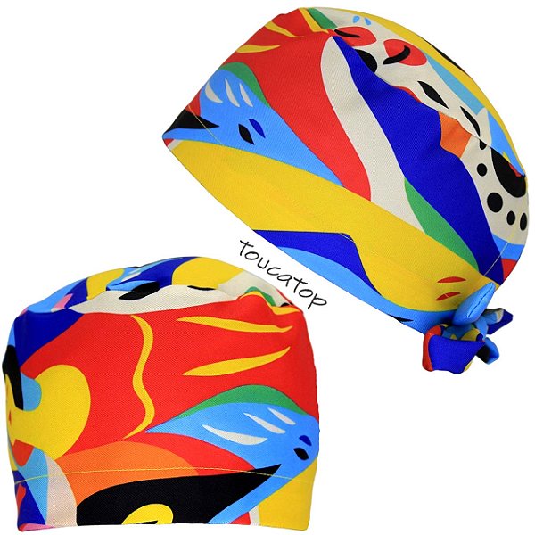 Gorro Cirúrgico, Artistico, Mulheres Coloridas,Étnica, Colorida