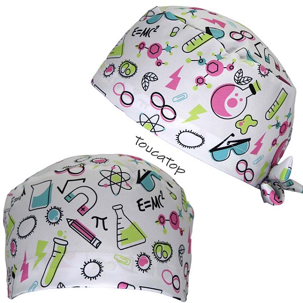 Gorro Cirúrgico, Fórmulas Quimicas,Instrumentos, Mc2, Branco