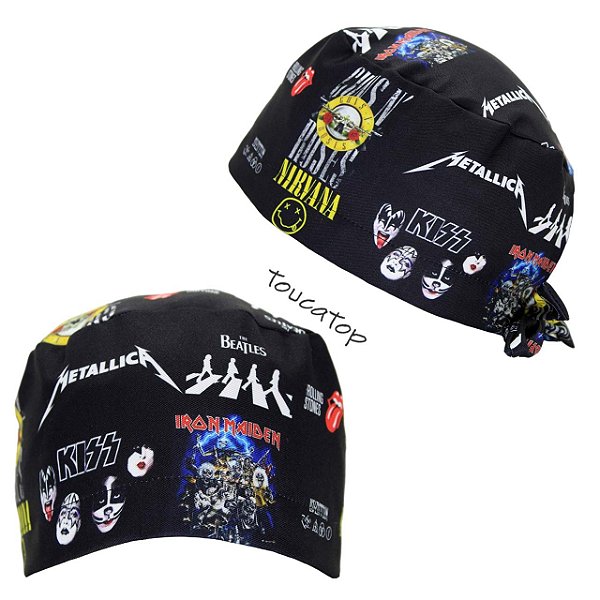 Gorro, Várias Bandas Nirvana, Guns, Iron Maiden, Kiss, Metallica, Led
