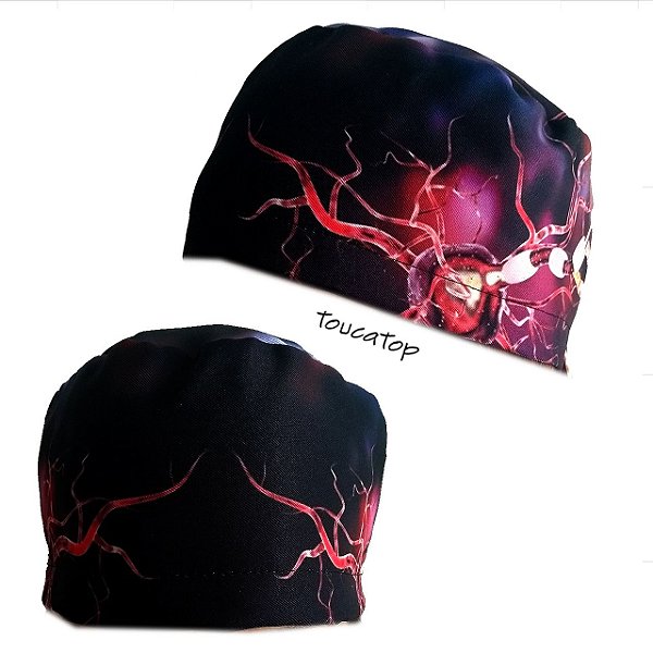 Gorro Cirúrgico, Suporte Celular, Célula, Preto