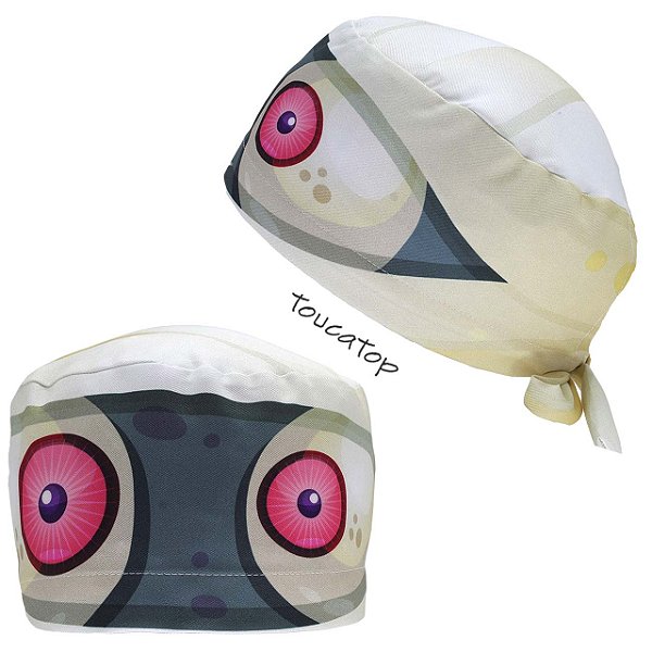Gorro Cirúrgico, Olhos de Múmia, Amarelo Claro