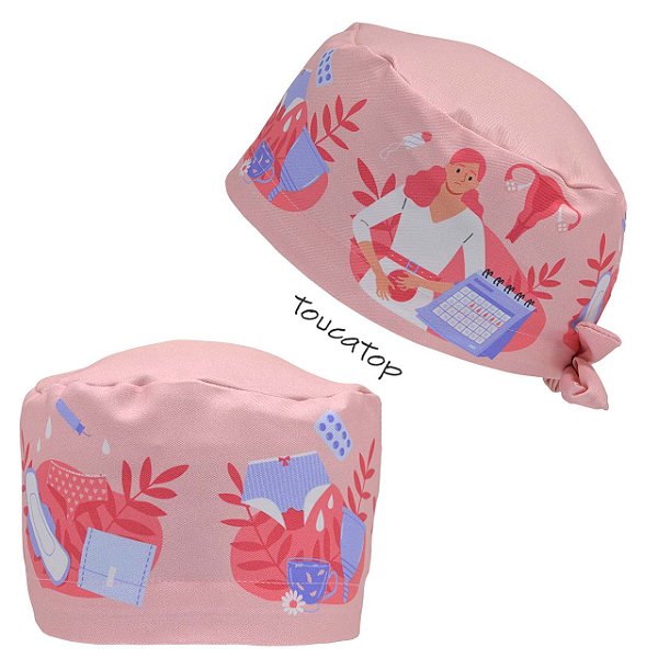 Gorro Cirúrgico, Ginecologia, Calendario Periodo Mestrual, Rosa