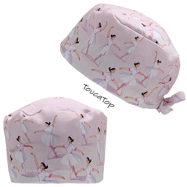 Gorro Cirúrgico, Enfermeira Bailarina Dançando, Rosa bebê