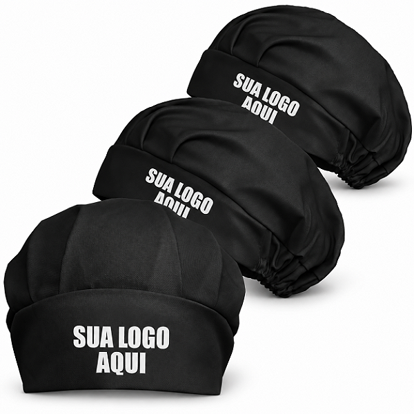 Touca Cirúrgica Feminina Personalizada com Logomarca LTF3 (Kit 3 un)