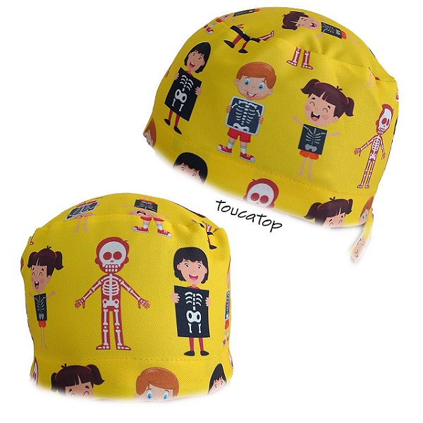 Gorro Cirúrgico, Raio-X Infantil com Crianças, Amarelo