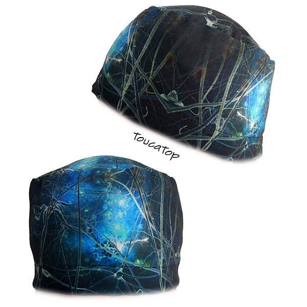 Gorro Cirúrgico, Emaranhado, Neurônios, Neurologia, Preto
