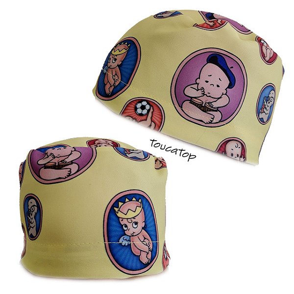 Gorro Cirúrgico, Nenezinhos Útero, Bebês na Barriga, Amarelo