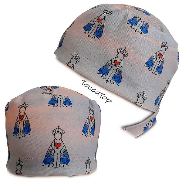 Gorro Cirúrgico, Nossa Senhora Aparecida, Desenhos, Lilás Manchado