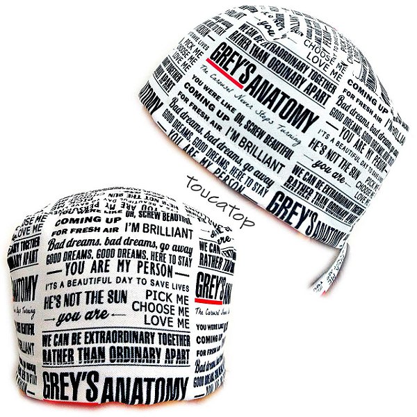 Gorro Cirúrgico, You Are My Person, Nuvem de Palavras, Branco