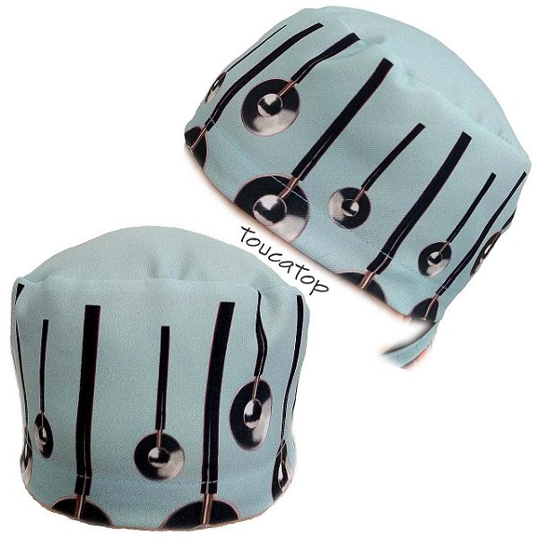 Gorro Cirúrgico, Estetoscópios, Azul Claro