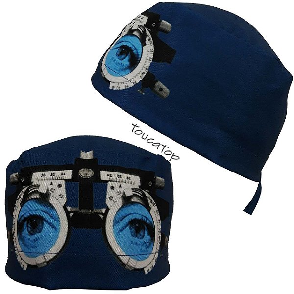 Gorro Cirúrgico, Refrator Oftalmológico, Oftalmologia, Azul